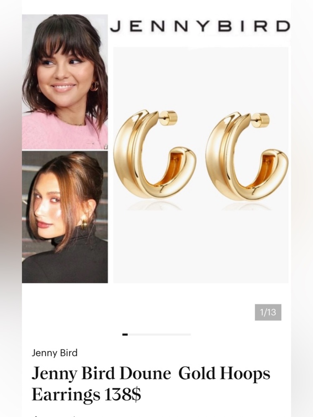 Jenny Bird Doune Hoop Earrings